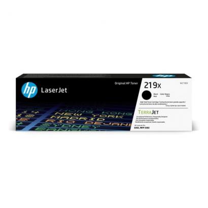 HP 219X didelės talpos TerraJet juoda (Black) tonerio kasetė (~3200lapų) 