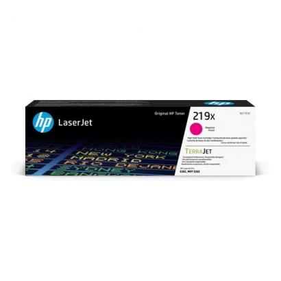 HP 219X didelės talpos TerraJet rausva (Magenta) tonerio kasetė (~2500lapų) 