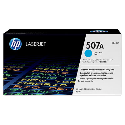 HP 507A LaserJet žydra (Cyan) tonerio kasetė 