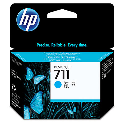 HP 711 29-ml žydro (Cyan) rašalo kasetė 