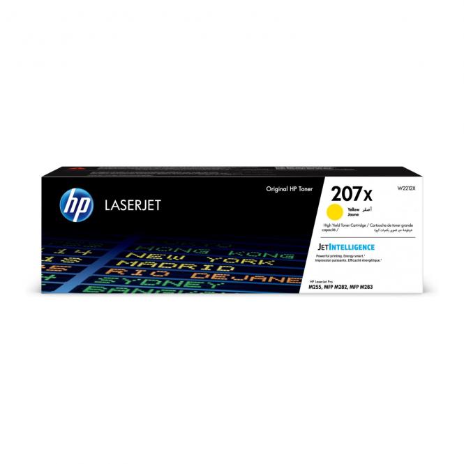 HP 207X originali didelės talpos geltona (Yellow) LaserJet tonerio kasetė (~2450 kopijų) 